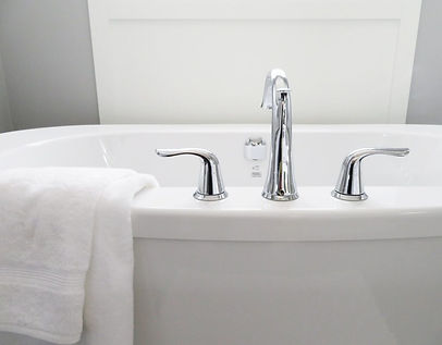 relaxing bathtub and towel