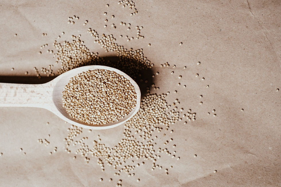 Picture of Quinoa Overflowing From Spoon
