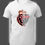 Thumbnail: White 'King' Motivational T-shirt with Lion Graphics