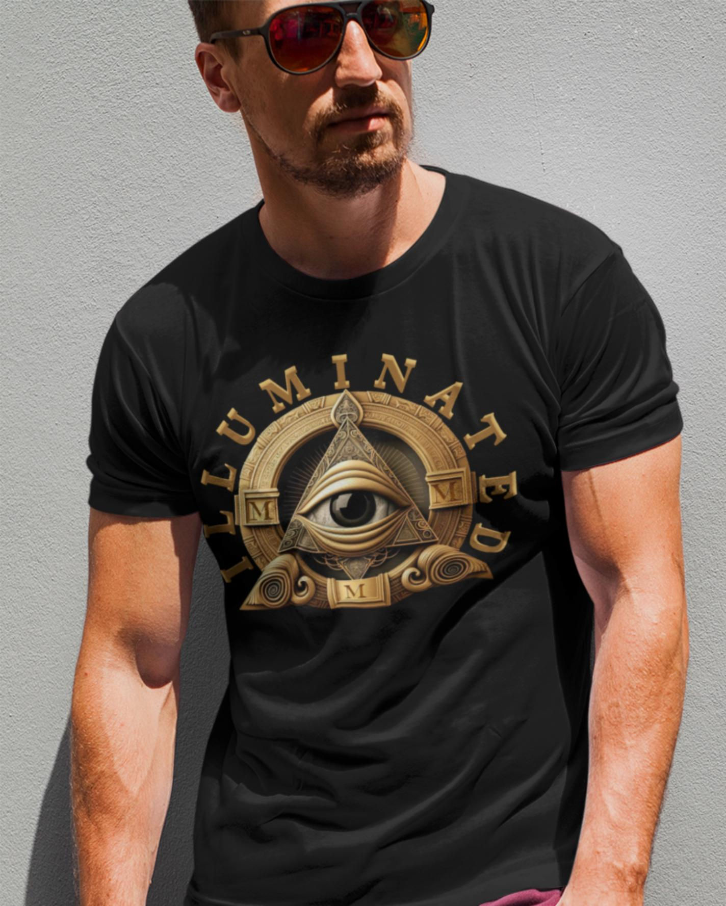 Black 'Illuminated' Spiritual T-shirt