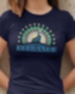 Blue 'Elegance' T-shirt for Women