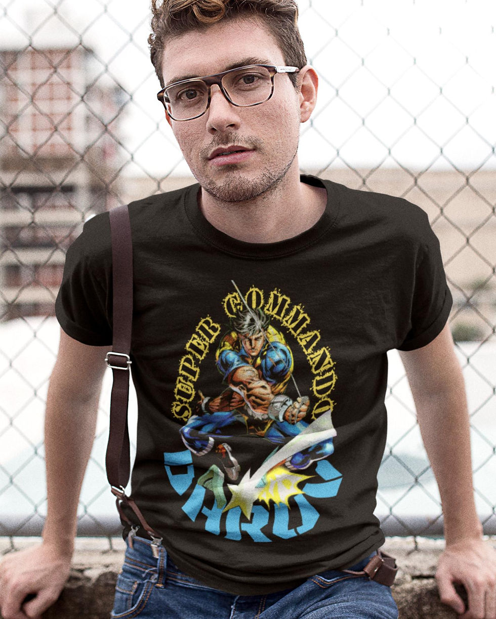 Black 'Super Commando Dhruv' T-shirt