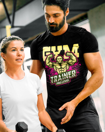 Shop Online: Gym Trainer T-shirt Attitude Collections