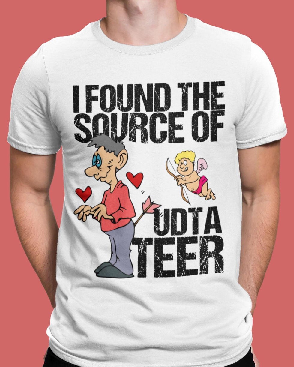 White 'Udta Teer' Funny T-shirt