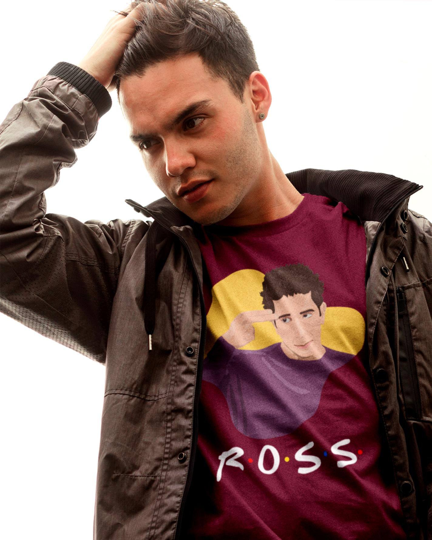 Maroon 'Unangi' Friends Series T-shirt