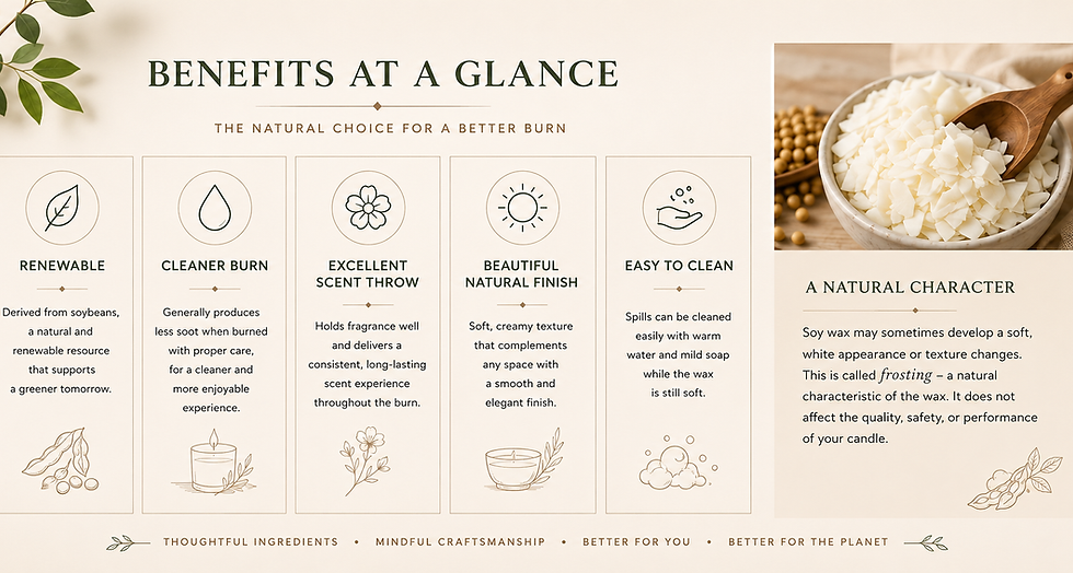 Benefits of Soy wax by Asymmetric Illustrations