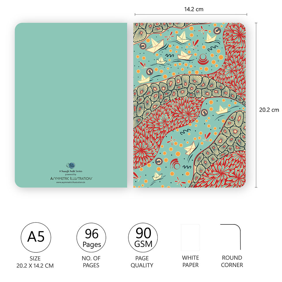 थंबनेल: Doodle Dreams_2 | A5 Notebook