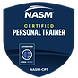 NASM Certified Personal Trainer (CPT) credential held by Starck Fitness personal trainers in Naperville, Illinois