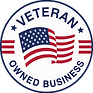 Made in USA - Veteran-owned business certification badge.