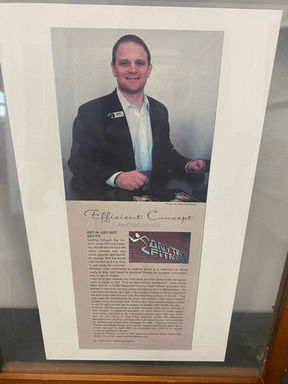 Local newspaper feature covering Mike Starck's contributions to fitness and wellness in Naperville.