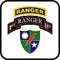 USA Army Ranger veteran service badge.