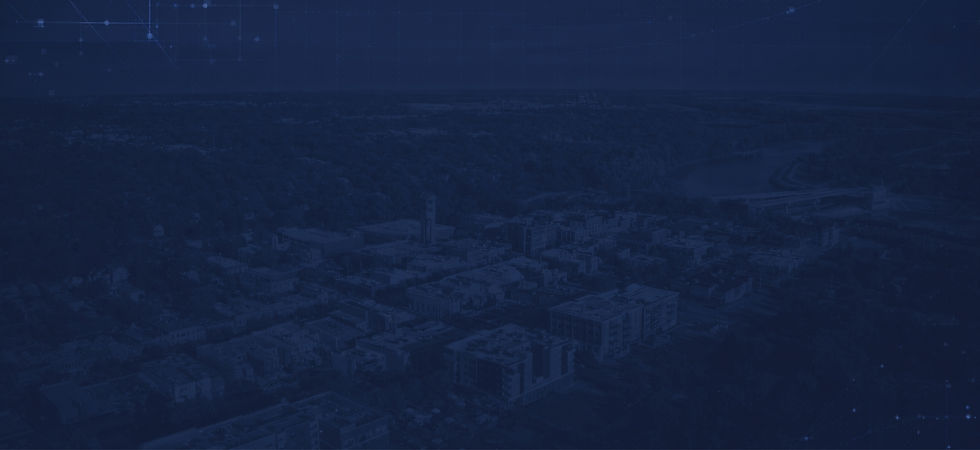 abstract blue cityscape background with digital network overlay for secure eBond verificat