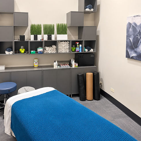 On-site massage therapy room at Starck Fitness in Naperville.