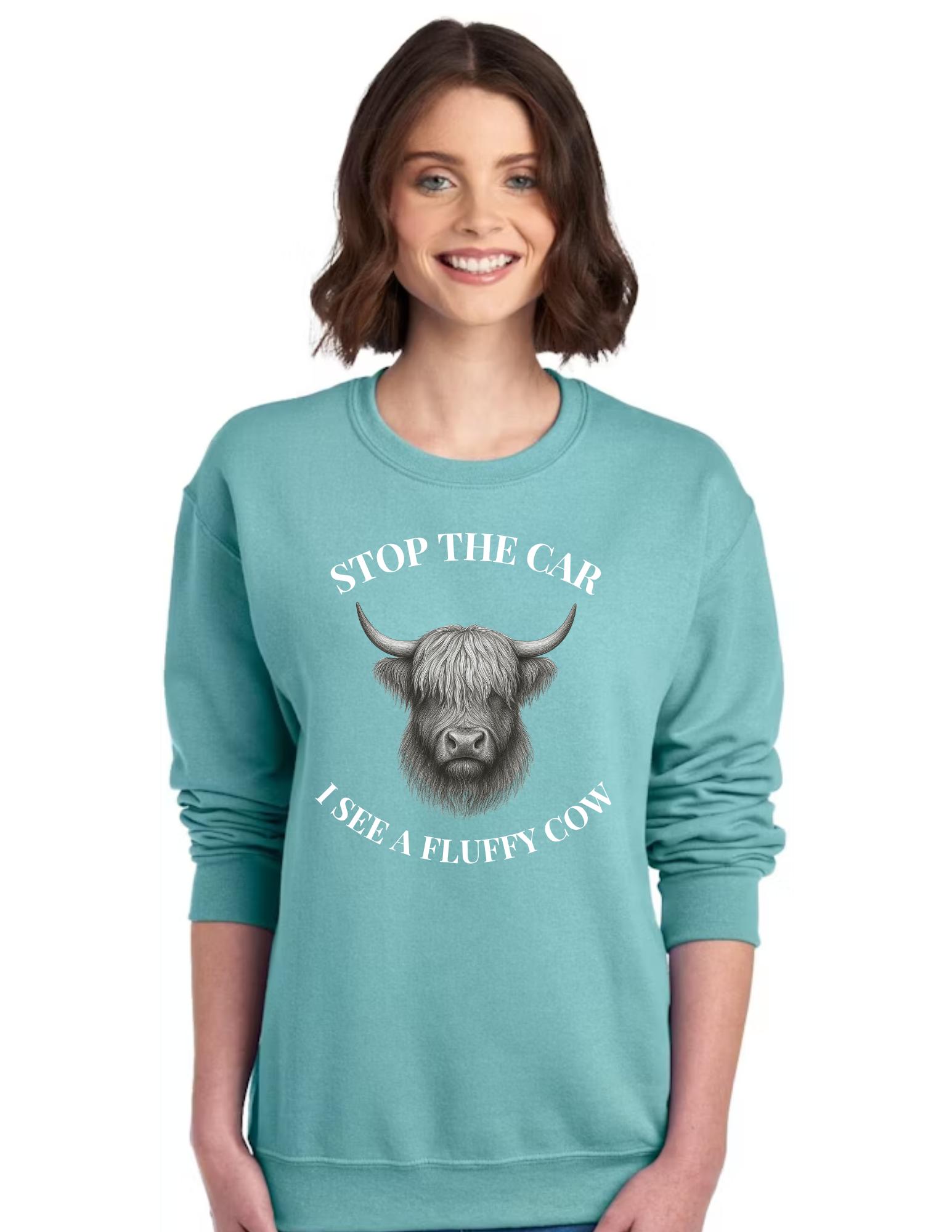 Sweatshirt | Stop the Car I See A Fluffy Cow (Youth Size)