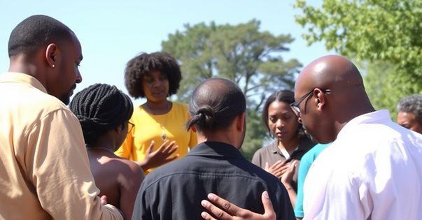 African-American people praying in a circle.jpg
