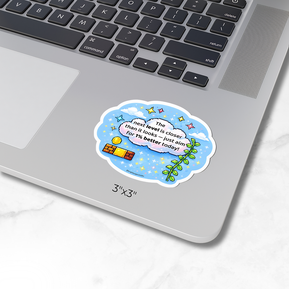 Thumbnail: Level Up Pixels Vinyl Sticker