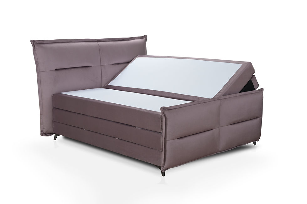 Miniatură: Pat boxspring Velvet Serenity