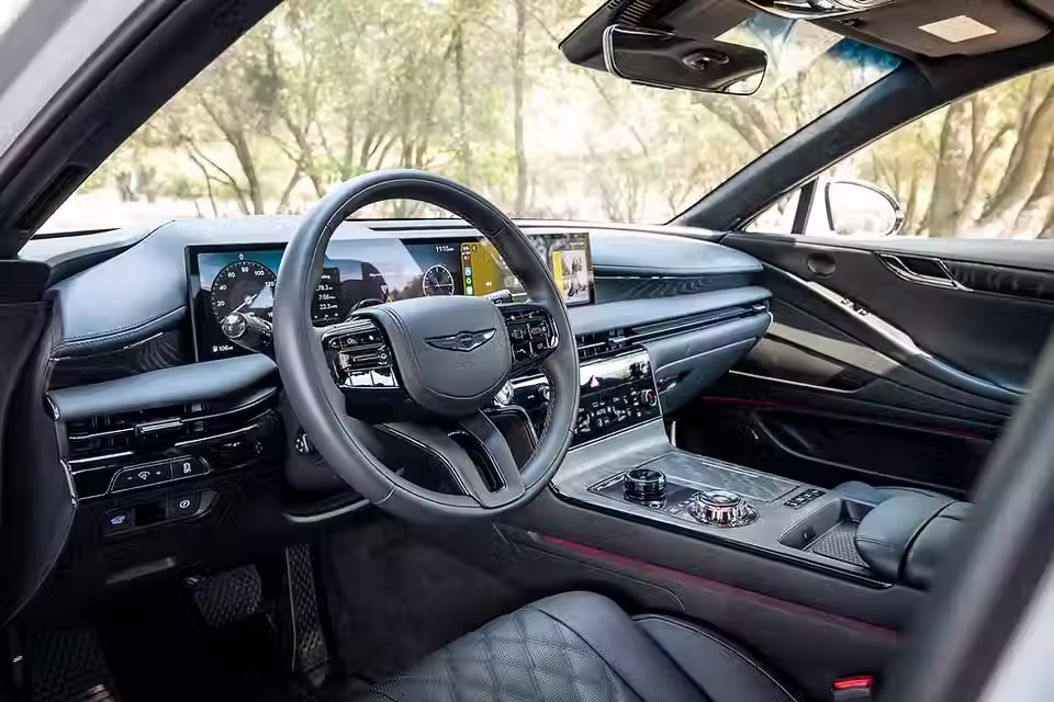 2026 Genesis G80 Prestige Black interior | The Road Beat Genesis G80 review