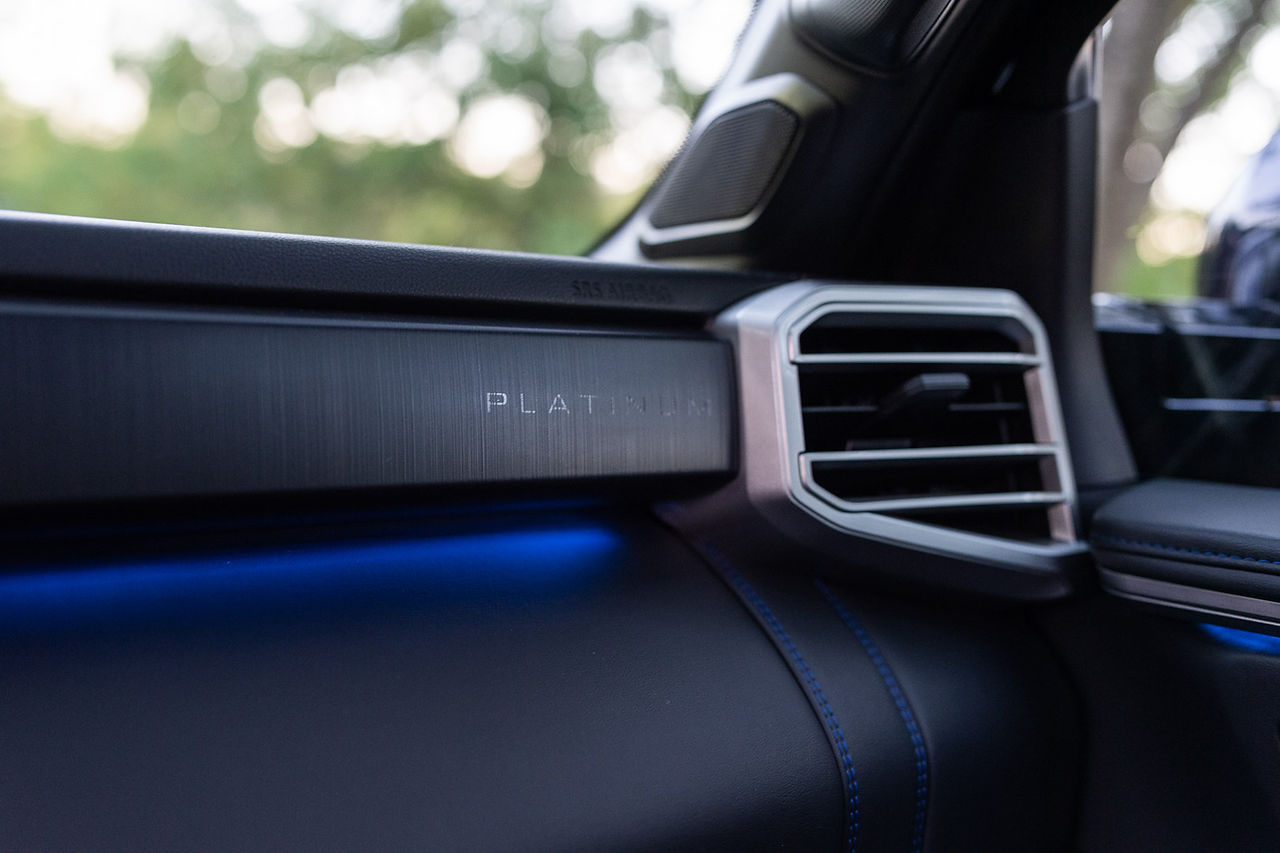 2022 toyota tundra platinum interior detail