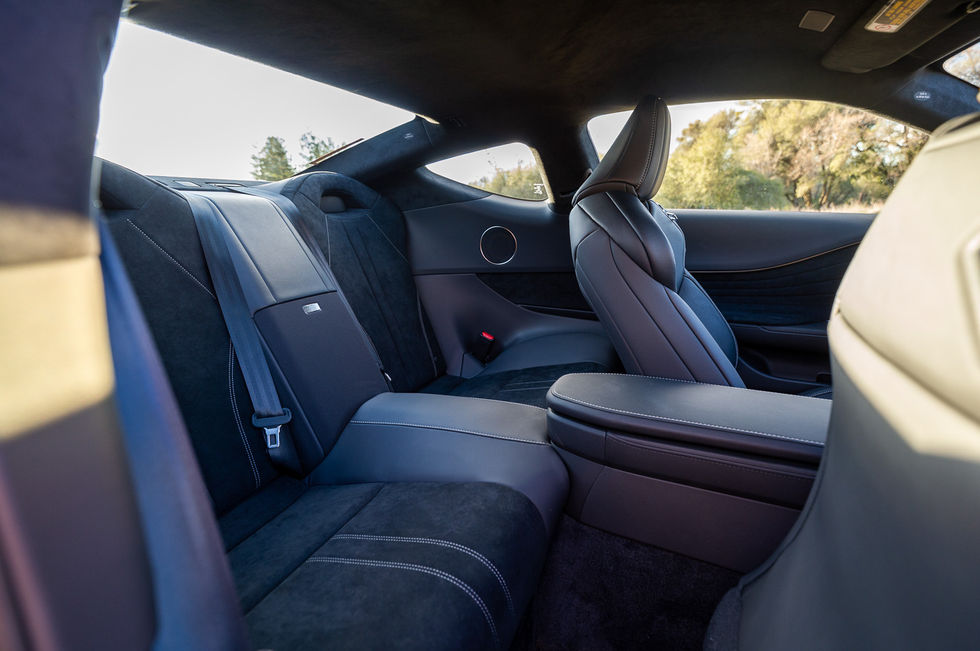 2023 Lexus LC 500 interior rear seats