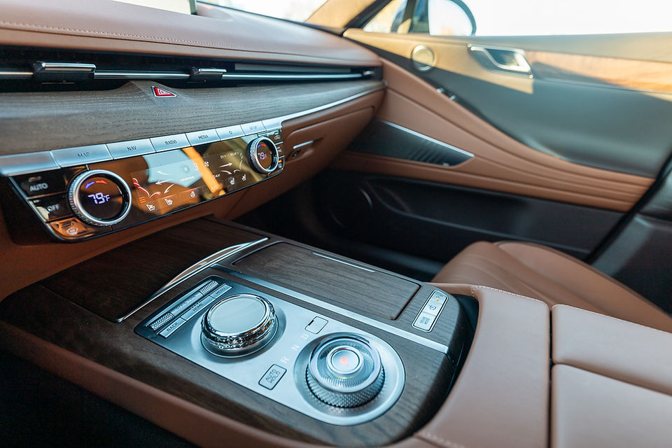 Genesis G80 electrified interior detail