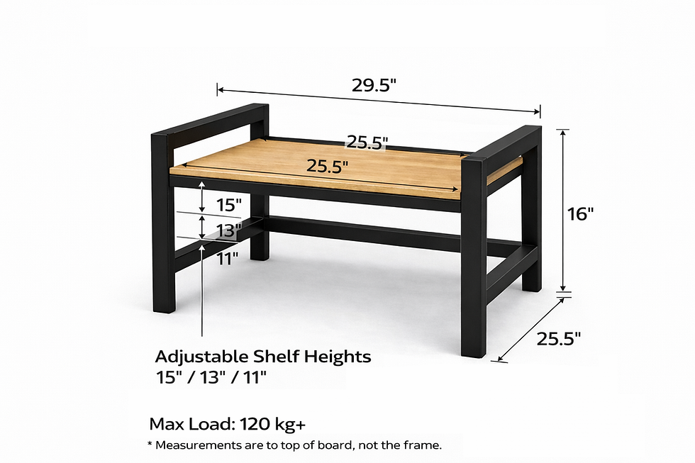 Thumbnail: Washing machine stand dimensions and adjustable platform heights