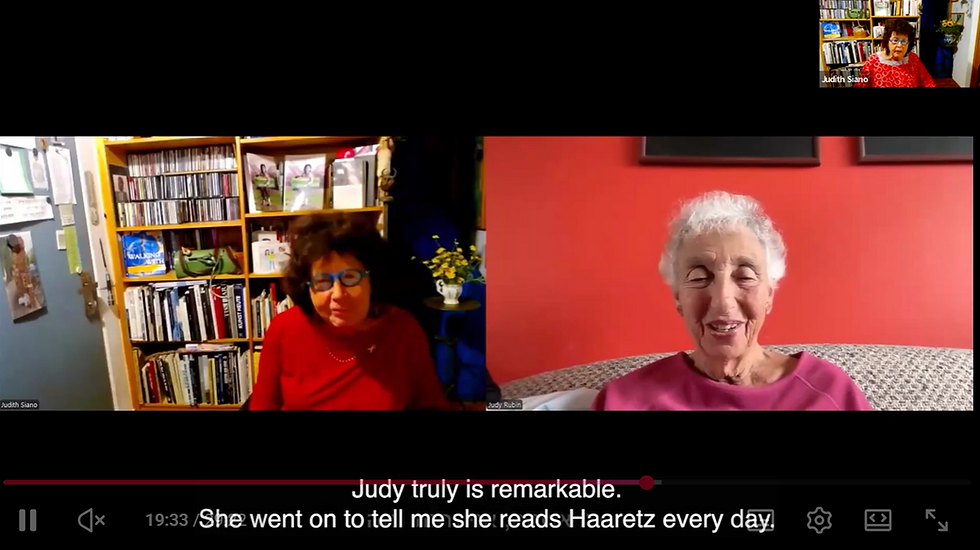 Judith Rubin and Judith Siano