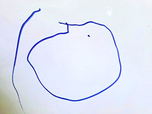 a child's drawing of circle