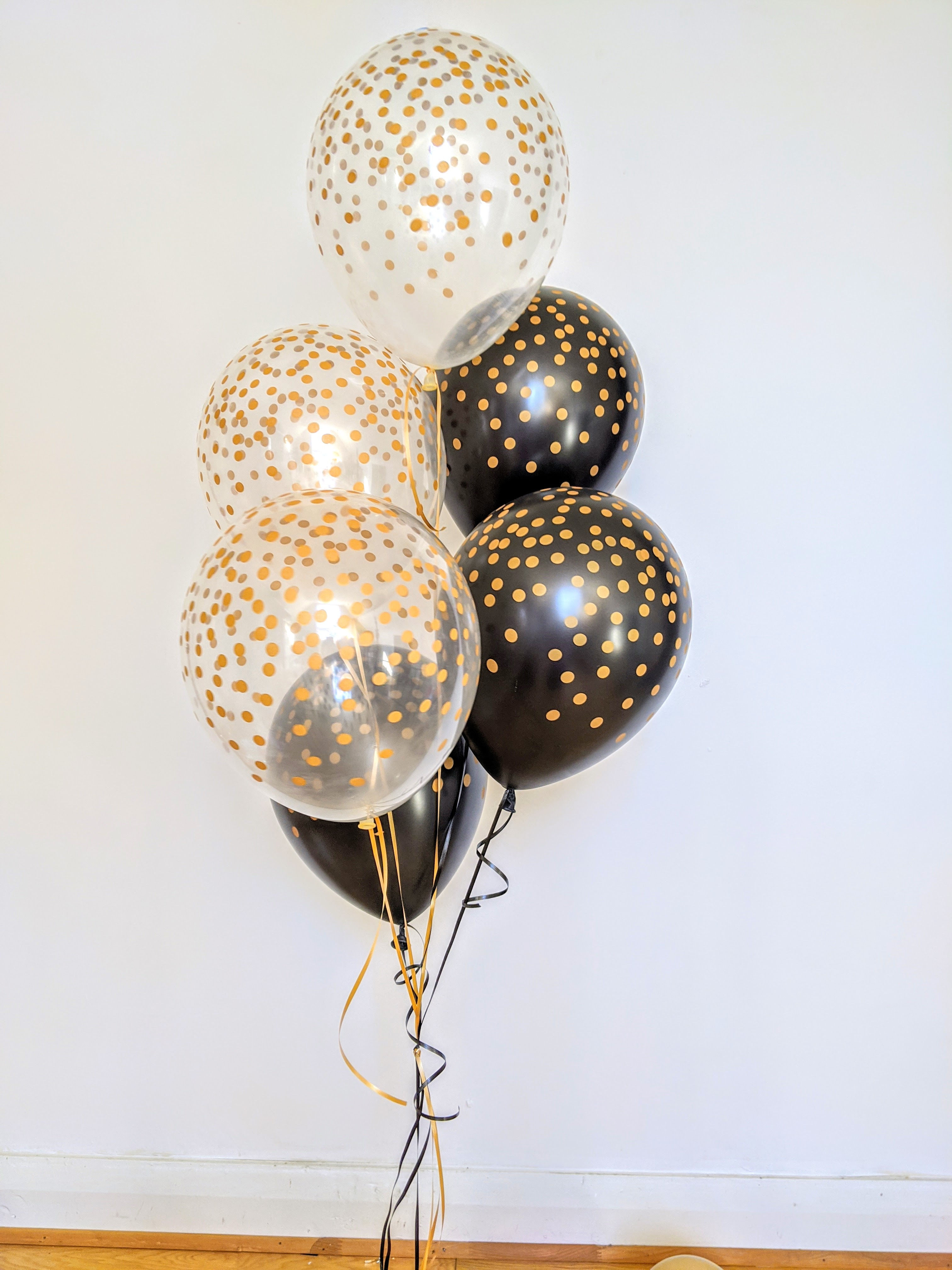 6 Latex Balloons -Classic Confetti