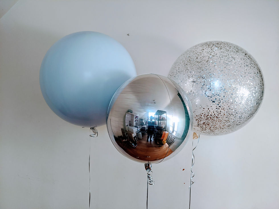 Thumbnail: Jumbo Rose Gold Confetti Balloon