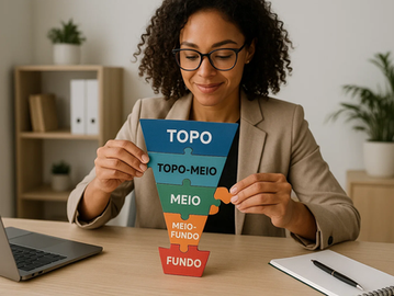 Chega de tentar imitar o que a concorrência ou os gurus da internet fazem e continuar sem resultado. Aprenda a criar um funil de conteúdo do zero para atrair e vender para as pessoas certas.
