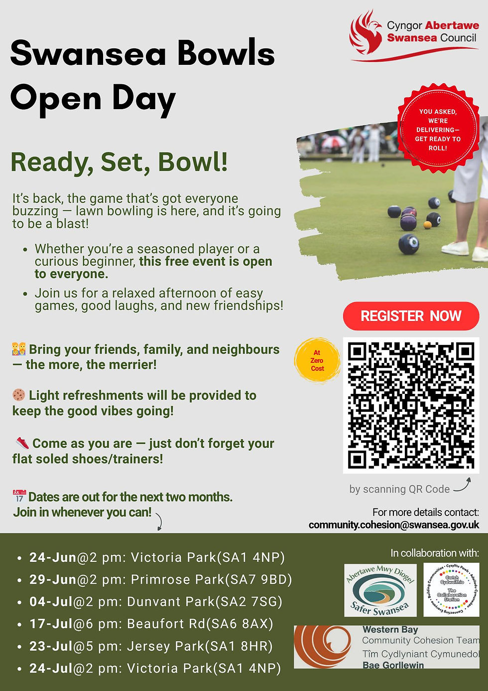 Swansea Bowls Open Day - Beaufort Road