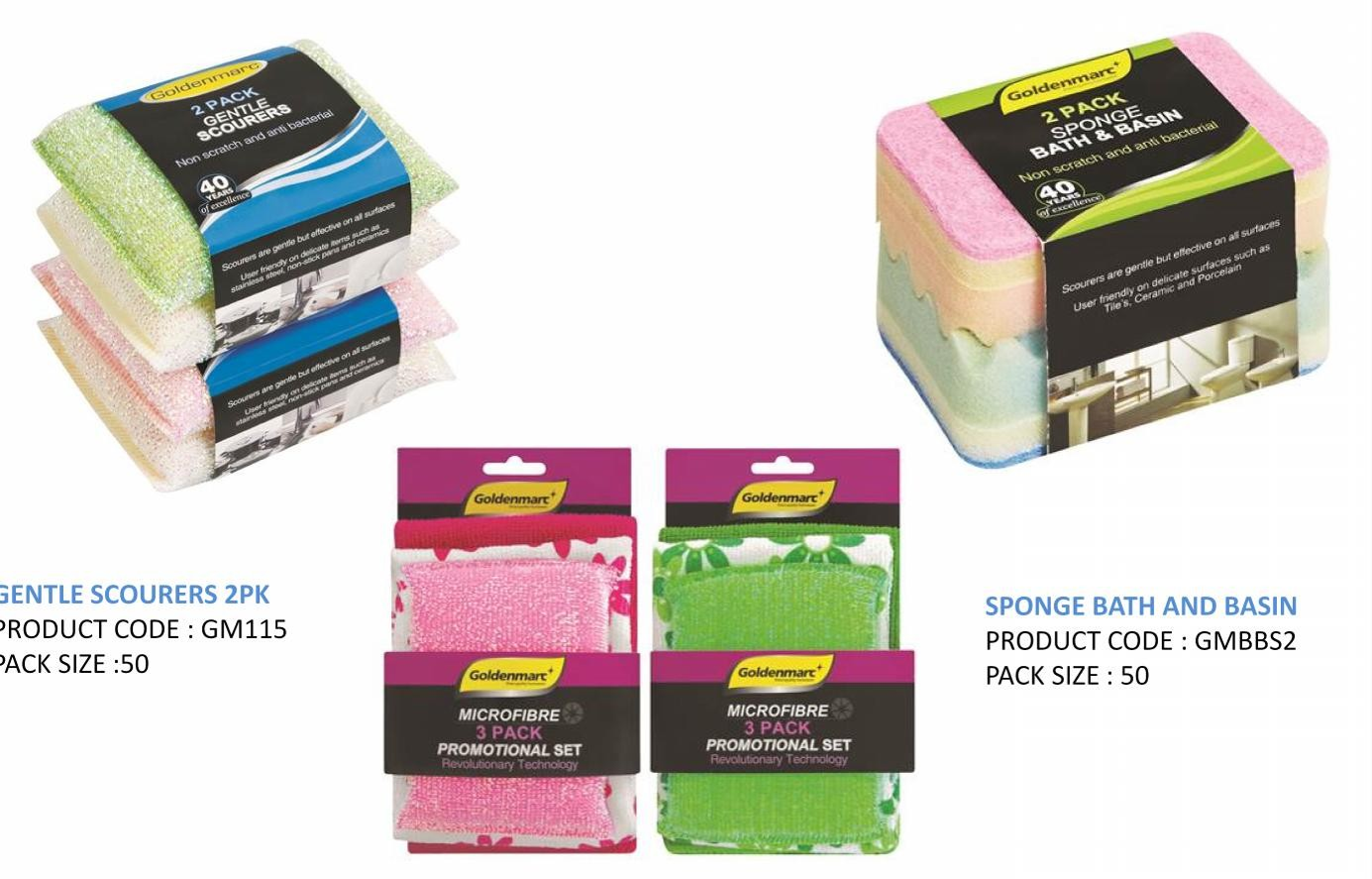 Scoureres & Sponge Bath & Basin
