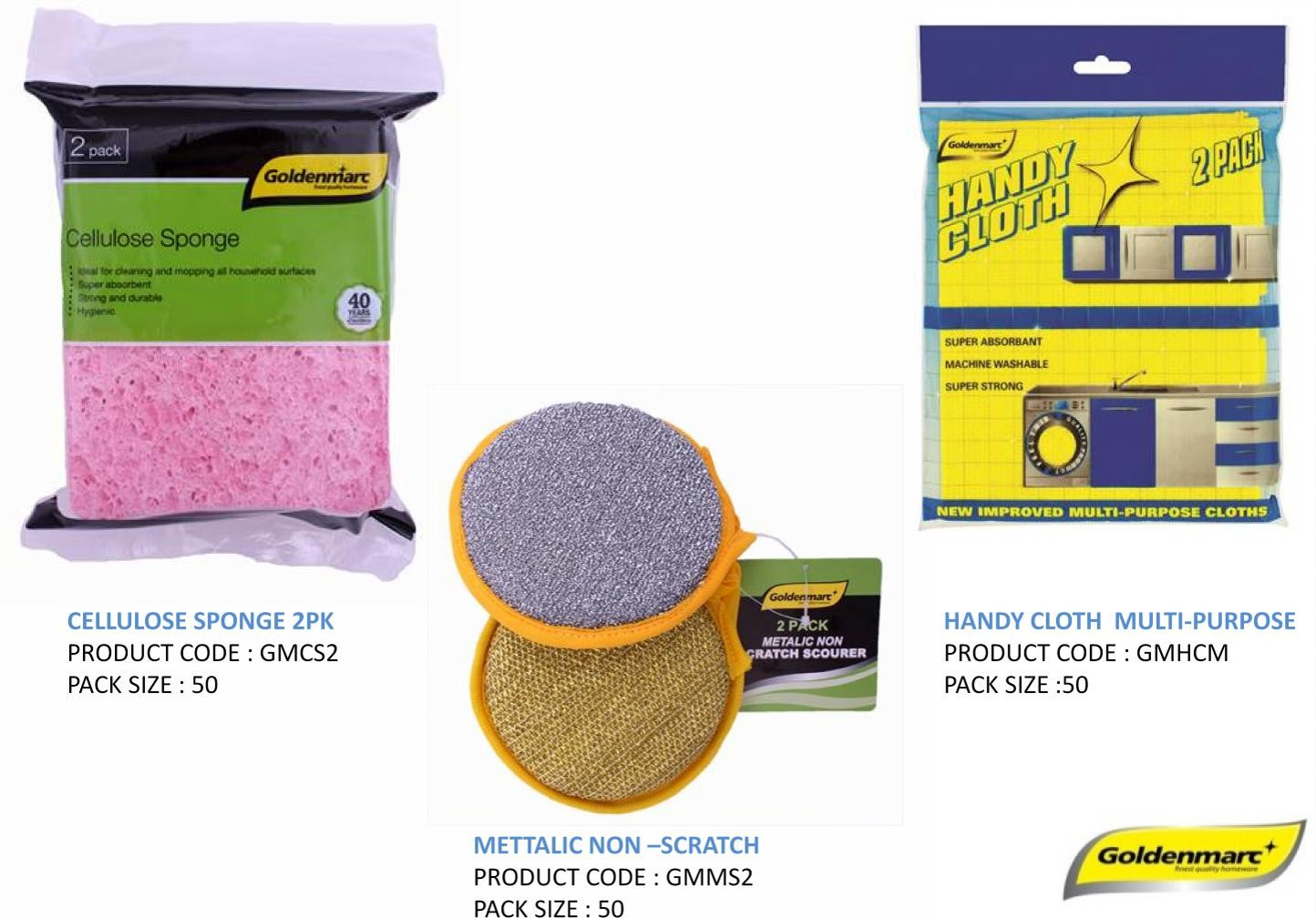 Cellulose Sponge - Metallic Non - scratch - handy cloth.png