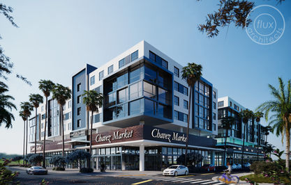 opa-locka, miami, facade, multi-family, midrise, affordable housing, workforce, art in architecture, playground, garden, construction, south florida, real estate, modern, design, flux architects, eddie seymour, edgar gonzalez