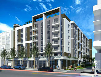 miami-dade, facade, multi-family, midrise, affordable housing, workforce, art in architecture, construction, south florida, real estate, modern, design, flux architects, eddie seymour, edgar gonzalez