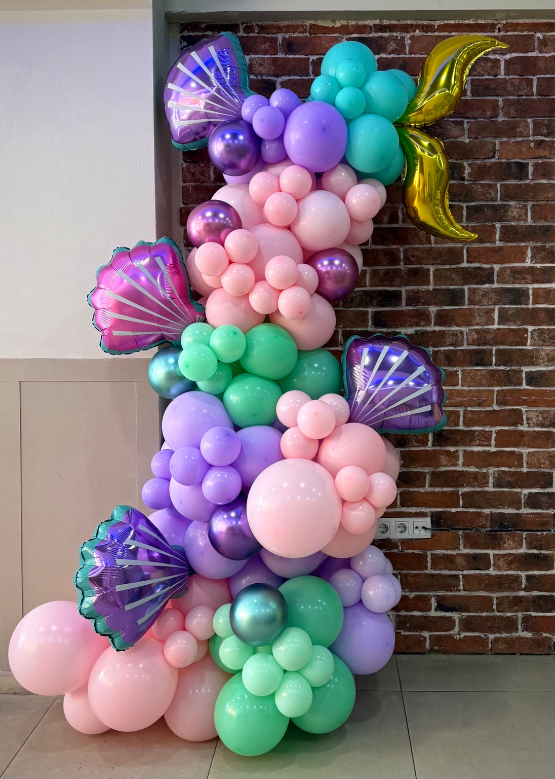 Deniz Kızı Kuyruk Balon Dekorasyonu