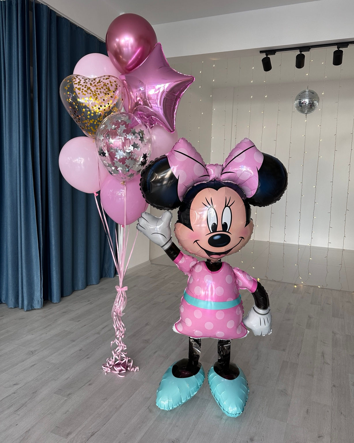 Minnie Fare Yürüyen Balonlu Doğum Günü Seti