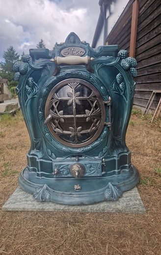 poele a bois émaillé STER