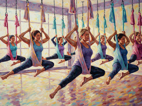 Fly-Hamak yoga dersleri Karuna Yoga'da