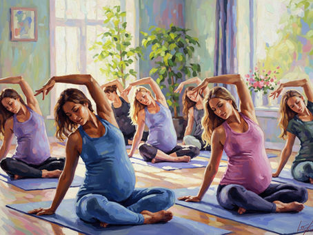 Hamile yogası dersleri Karuna Yoga'da