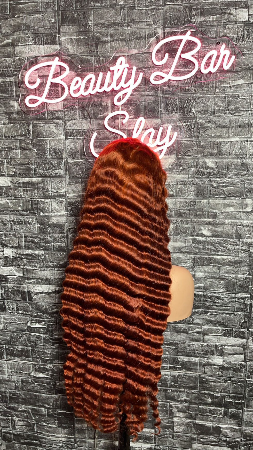 Thumbnail: 32” 13x4 Copper DeepWave Wig