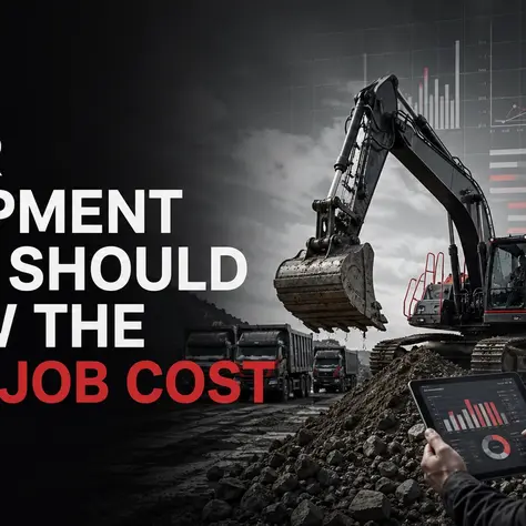 Construction equipment telematics connecting machine utilization with project job cost data
