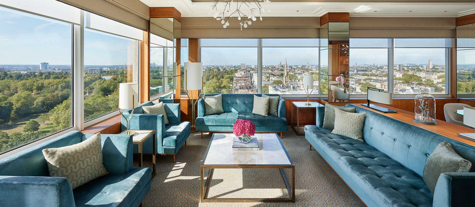 An upmarket suite at The Royal Lancaster, Hyde Park, London