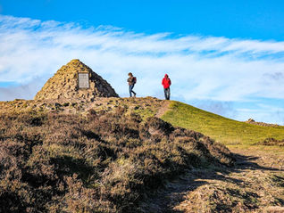 Walkers reach Dunkery Beacon, Somerset's highest hill