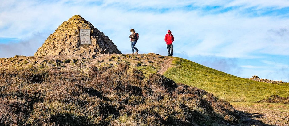 Walkers reach Dunkery Beacon, Somerset's highest hill