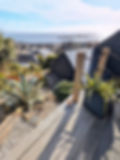 View over rooftops from The Fallewn Angel
