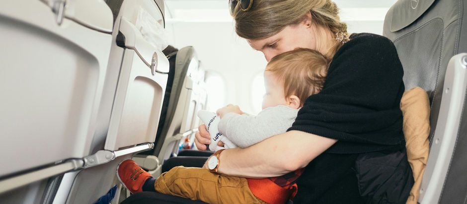 Mother travelling with child