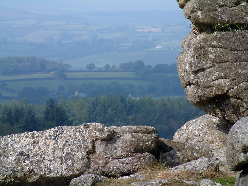 The rocks at Buckland Beacon on Dartmoor