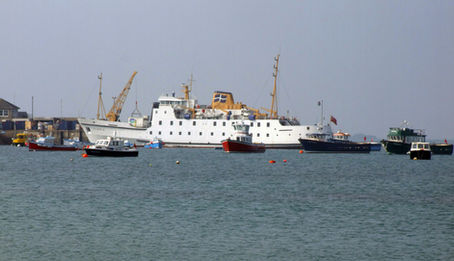 Scillonian III at St Mary's, Isles of Scilly